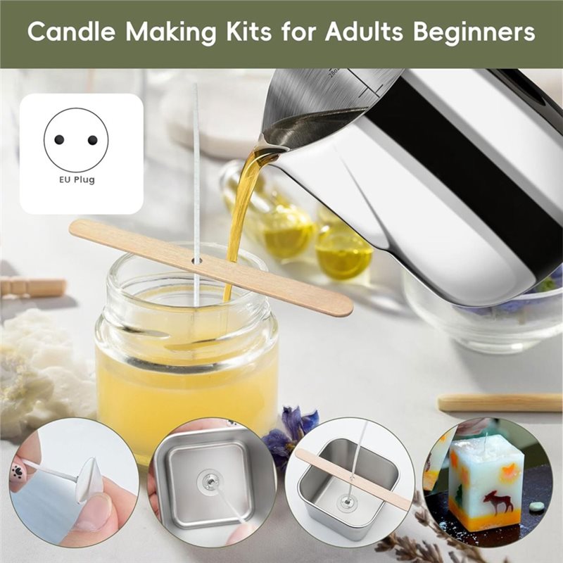 Candle Making For Beginners - A96K-Kit Pembuatan Lilin Dengan Piring Pemanas,