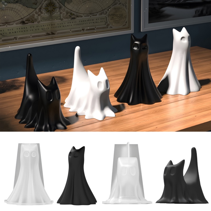 Candle Making Items - Cetakan Silikon Plester Ornamen Desktop Halloween