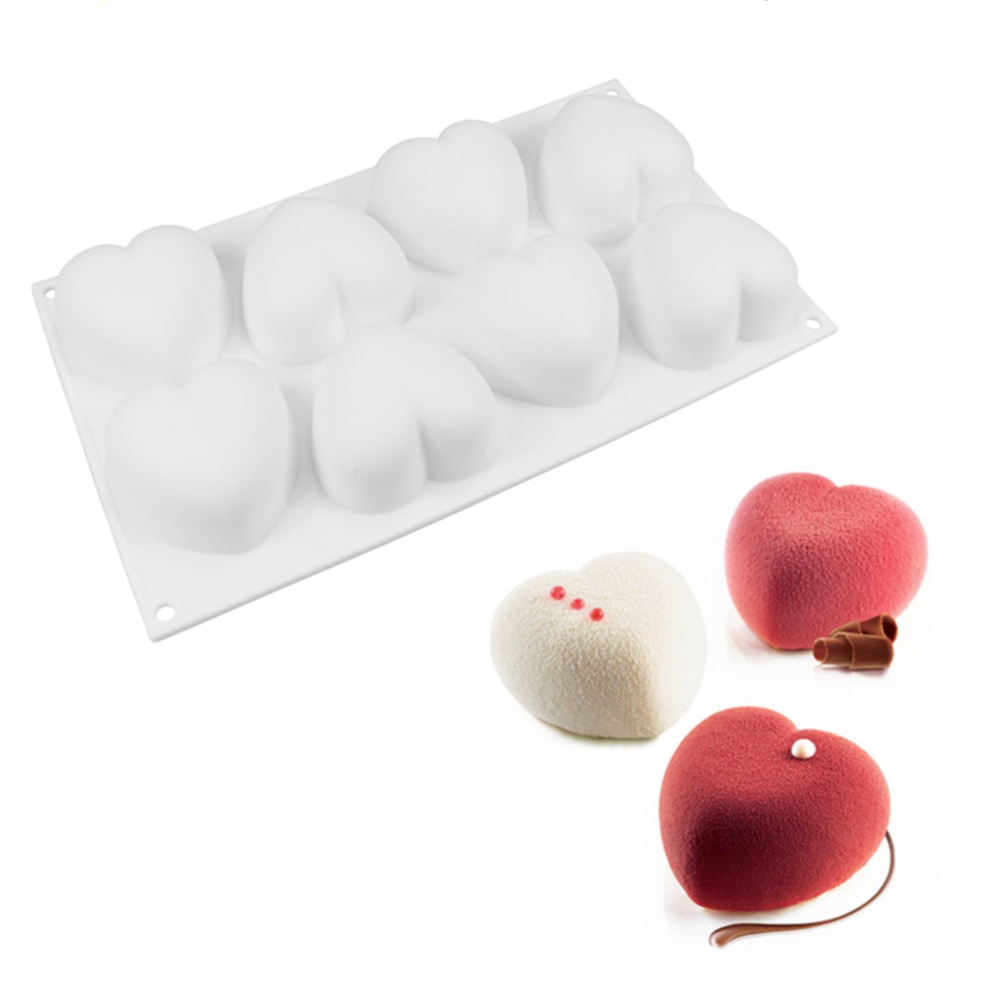 Candle Making Diy Kit - Love Heart cetakan sabun silikon buatan