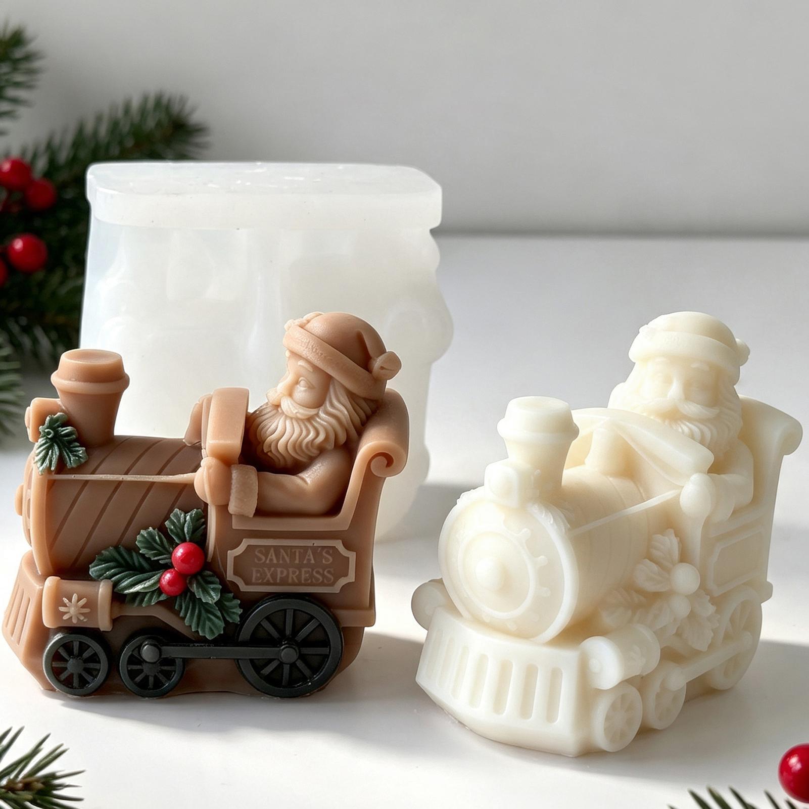 Candle Making For Beginners - Cetakan Lilin Natal Bentuk Kereta Api,