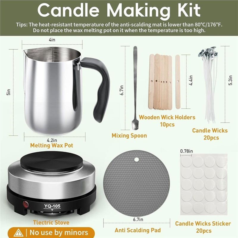 A96K-Kit Pembuatan Lilin Denga - Candle Making For Beginners ulasan dan harga