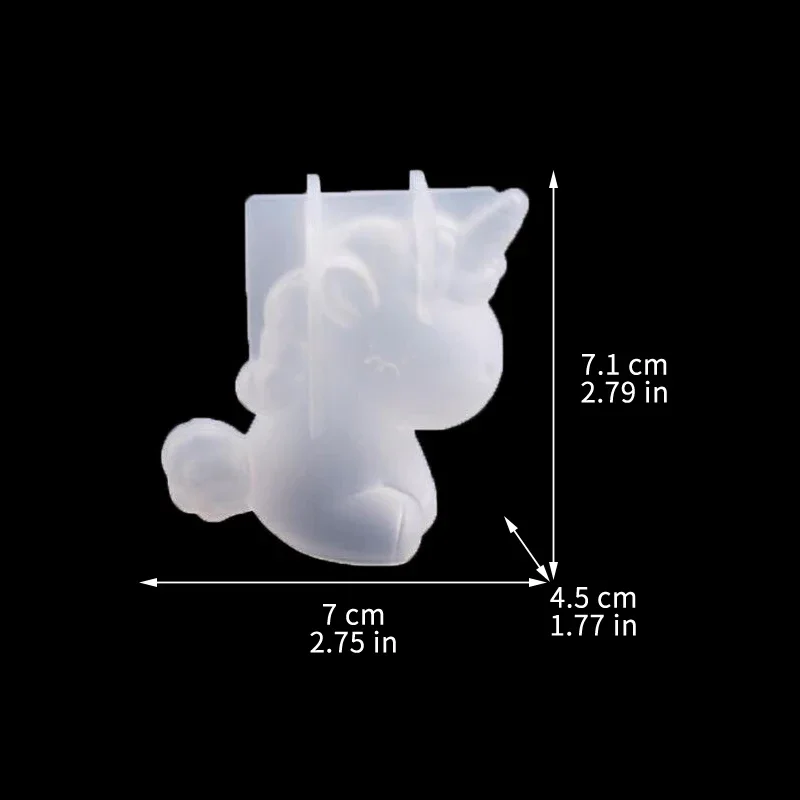 3D silikon geometris Unicorn k - Candle Making Items ulasan dan harga