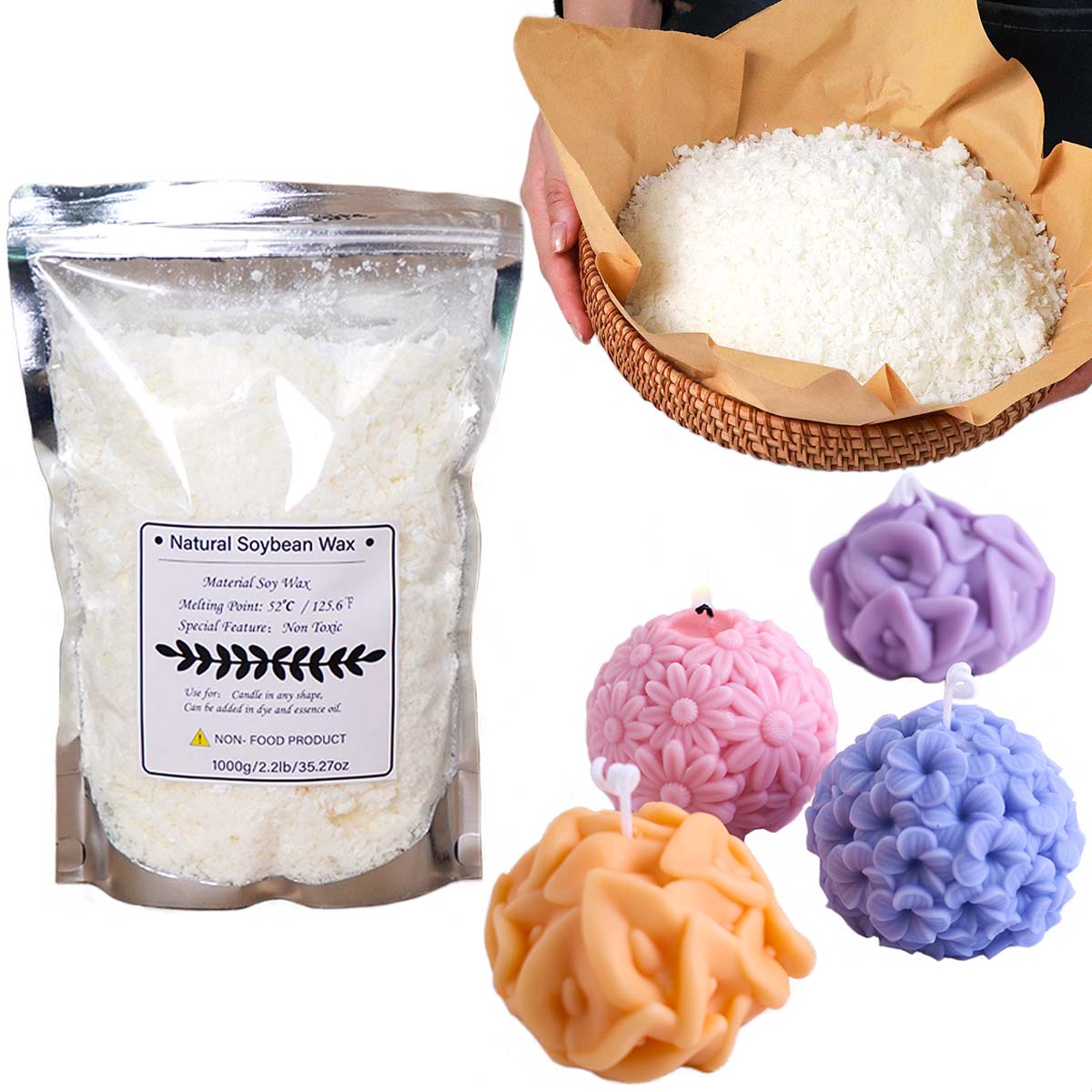 100/250/500/1000G Serpihan Lil - Candle Making Diy Kit ulasan dan harga