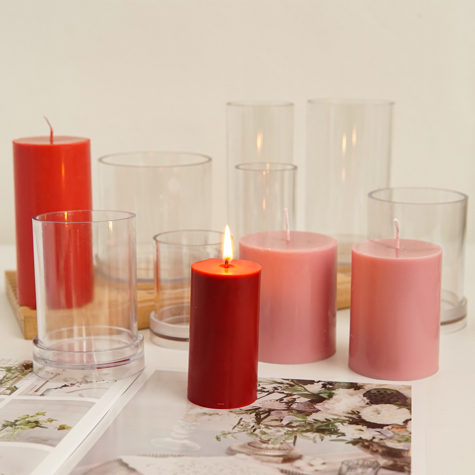 Berbagai 3D Silinder Cetakan L - Candle Making Diy Kit ulasan dan harga